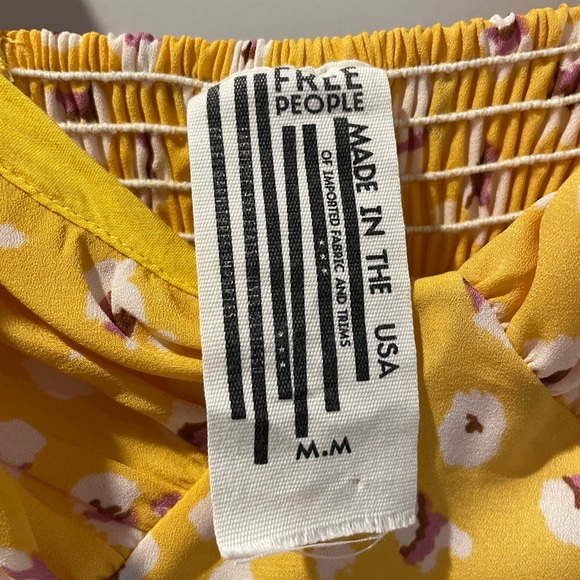 Free People yellow and red/pink patterned dress - Picture 3 of 3